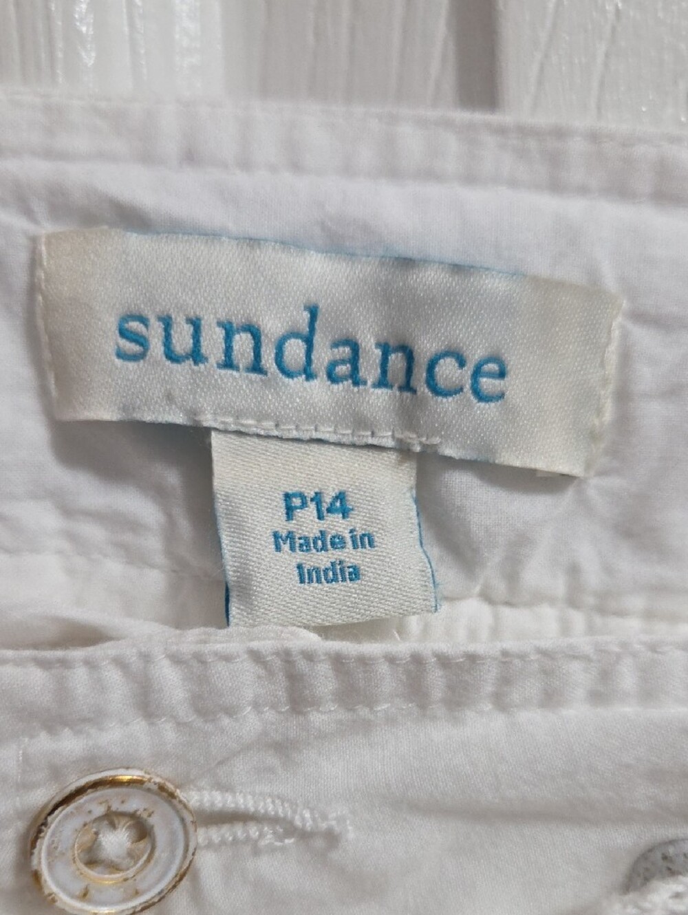Sundance White Eyelet Drawstring Pants - Picture 3 of 6